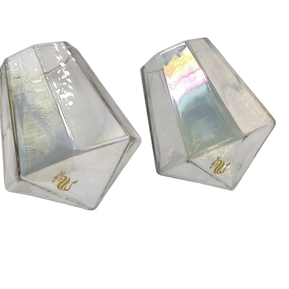 Dragon Glass Whiskey Glasses‎ Diamond Collection Spill Proof Barware Set of Two